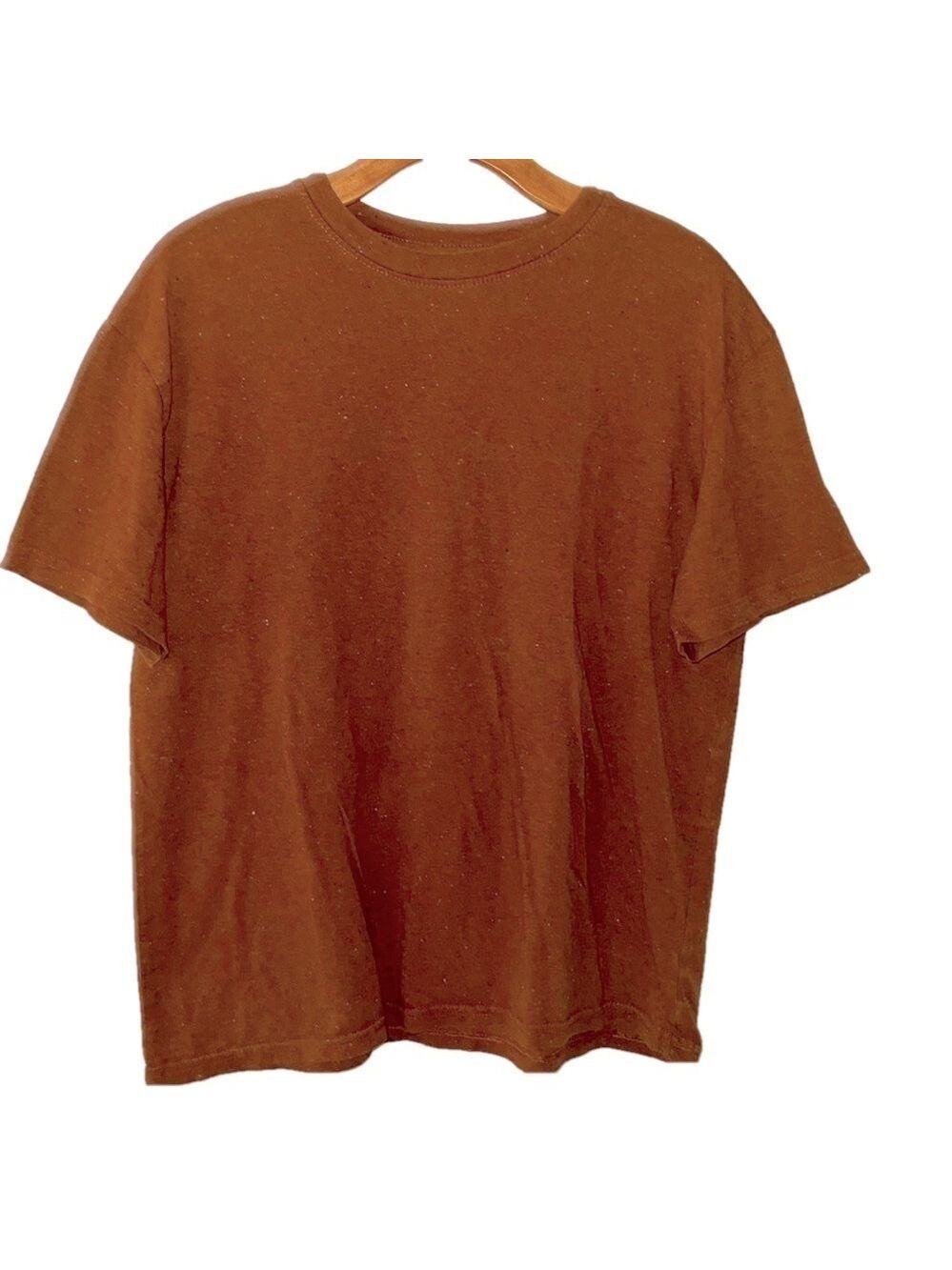 There Abouts Tee Shirt, Size 18-20 Husky Youth, PTP 21”, Length 25”, Rust Color